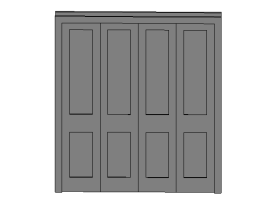 折叠门-4块嵌板.rfa