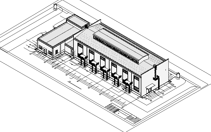 BIM模型-revit模型-空压站项目模型_2