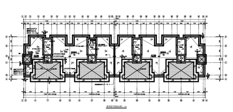 [BIM练习图纸]6层框架结构商住楼全套施工图（建筑、结构、暖通、电气）