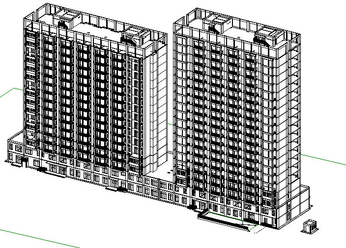 BIM模型-revit模型-住宅小区模型_4