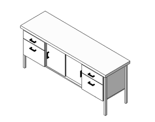 Credenza03_电视柜.rfa