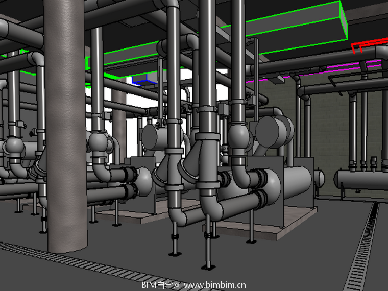 1BIM模型-revit模型-凤凰制冷机房