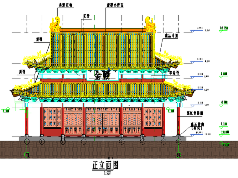 5古建正立面图