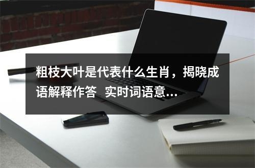 粗枝大叶是代表什么生肖，揭晓成语解释作答   实时词语意释