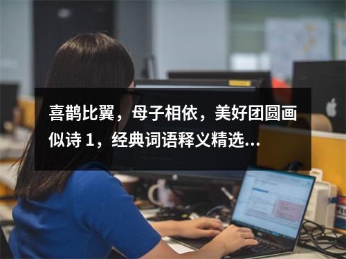 喜鹊比翼，母子相依，美好团圆画似诗 1，经典词语释义精选   实时词语意释