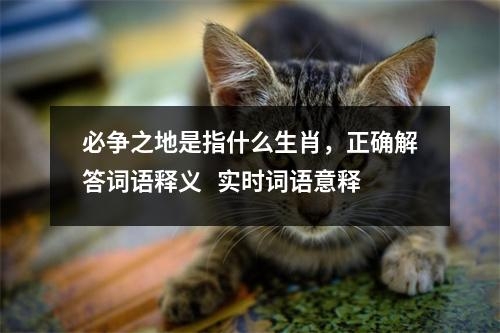 必争之地是指什么生肖，正确解答词语释义   实时词语意释