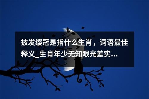披发缨冠是指什么生肖，词语最佳释义_生肖年少无知眼光差实时意释