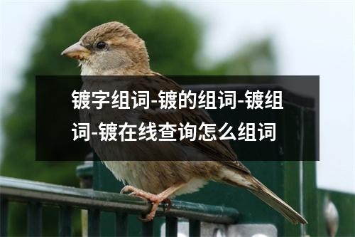 镀字组词-镀的组词-镀组词-镀在线查询怎么组词
