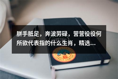 胼手胝足，奔波劳碌，营营役役何所欲代表指的什么生肖，精选词语解释释义_生肖之谜猜中奖实时意释