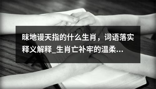 昧地谩天指的什么生肖，词语落实释义解释_生肖亡补牢的温柔与自省实时意释