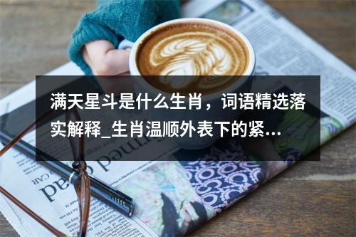 满天星斗是什么生肖，词语精选落实解释_生肖温顺外表下的紧张感实时意释