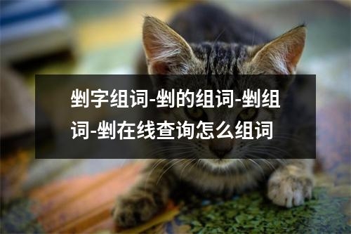 剉字组词-剉的组词-剉组词-剉在线查询怎么组词